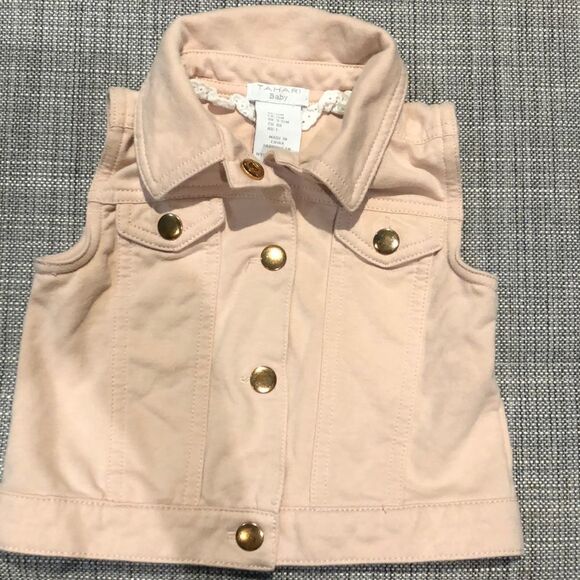 Tahari baby pink vest 12 mo - Picture 1 of 4